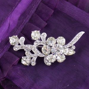 1950 Eisenberg Ice Rhinestone Pin Brooch